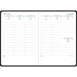 Exacompta - 13472E - Agenda semainier de poche Horizons 13 Barbara - 9 x 13 cm - Janvier à décembre 2026 - Coloris aléatoire