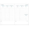 Exacompta - 13870E - Recharge agenda semainier de poche Horizons 13 - 9 x 13 cm - Janvier à décembre 2026 - Tranche or