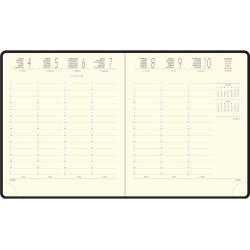 Exacompta - 18444E - Agenda semainier de bureau Eurotime 18 Barbara - 15 x 17 cm - Janvier à décembre 2026 - Coloris aléatoire