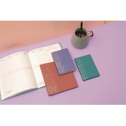 Exacompta - 18559E - Agenda semainier de bureau Eurotime 18 Amélie - 15 x 17 cm - Janvier à décembre 2026 - Coloris aléatoire