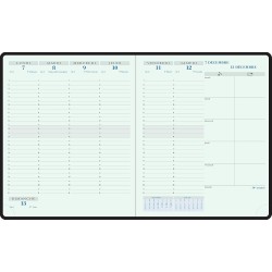 Exacompta - 22559E - Agenda semainier de bureau Horizons 22 Amélie - 22,5 x 18,5 cm - Janvier à décembre 2026 - Coloris aléatoir