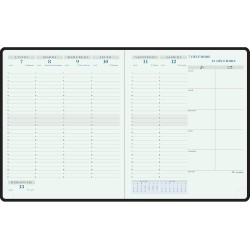Exacompta - 22442E - Agenda semainier de bureau Horizons 22 Barbara - 18 x 22,5 cm - Janvier à décembre 2026 - Coloris aléatoire