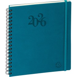Exacompta - 18342E - Agenda semainier de bureau Eurotime 18S spiralé Swan - 15 x 17 cm - Janvier à décembre 2026 - Coloris aléat