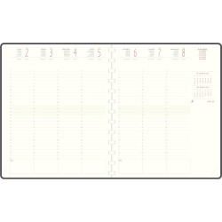 Exacompta - 22822E - Recharge agenda de bureau Eurotime 22S spiralé - 22,5 x 18,5 cm - Semainier janvier à décembre 2026