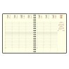 Exacompta - 22422E - Agenda semainier de bureau Eurotime 22S Spiralé Barbara - 18 cm x 22,5 cm - Décembre 2025 à décembre 2026 -