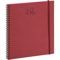 Exacompta - 22342E - Agenda semainier de bureau Eurotime 22S spiralé Swan - 18,5 x 22,5 cm - Décembre 2025 à décembre 2026 - Col