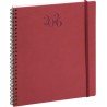 Exacompta - 22342E - Agenda semainier de bureau Eurotime 22S spiralé Swan - 18,5 x 22,5 cm - Décembre 2025 à décembre 2026 - Col