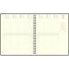 Exacompta - 22342E - Agenda semainier de bureau Eurotime 22S spiralé Swan - 18,5 x 22,5 cm - Décembre 2025 à décembre 2026 - Col