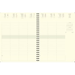 Exacompta - 27422E - Agenda semainier de bureau Eurotime 27S spiralé Barbara - 21 x 27 cm - Janvier à décembre 2026 - Coloris al