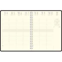 EXACOMPTA Agenda semainier de bureau Eurotime 27S,noir