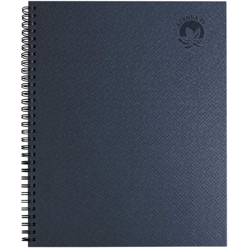 Exacompta - 27222E - Agenda semainier de bureau Eurotime 27 Spiralé Forever - 21 x 27 cm - Janvier à décembre 2026 - Coloris alé