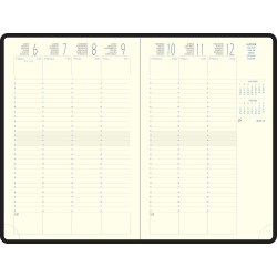 Exacompta - 24842E - Recharge agenda de bureau Eurotime 24 - 16 x 24 cm - Semainier Janvier à décembre 2026