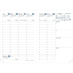 Quo Vadis - 1 Recharge pour Agenda Semainier Randonnée - Janvier 2026 à Décembre 2026 - Format 9 x 12.5 cm