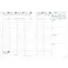 Quo Vadis - 1 Recharge pour Agenda Semainier Randonnée - Janvier 2026 à Décembre 2026 - Format 9 x 12.5 cm