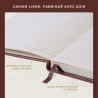 Beechmore Books Carnet de Notes Lignées - XL A4, Marron I Journal Couverture Rigide Premium Cuir Vegan, Papier Ligné Crème Épais