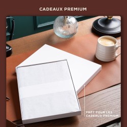 Beechmore Books Carnet de Notes Lignées - XL A4, Marron I Journal Couverture Rigide Premium Cuir Vegan, Papier Ligné Crème Épais