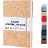 Beechmore Books Carnet de Notes Lignées - XL A4 Style de liège Journal Couverture Rigide Premium Cuir Vegan, Papier Ligné Crème 