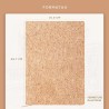 Beechmore Books Carnet de Notes Lignées - XL A4 Style de liège Journal Couverture Rigide Premium Cuir Vegan, Papier Ligné Crème 