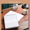 Beechmore Books Carnet de Notes Lignées - XL A4 Style de liège Journal Couverture Rigide Premium Cuir Vegan, Papier Ligné Crème 