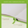 Beechmore Books Carnet ligné de 21,6 x 29,2 cm - Format A4-160 pages lignées - Couverture rigide en cuir - Pour homme et femme -