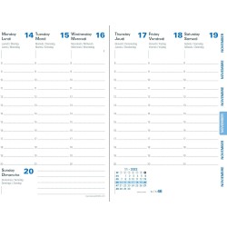 Quo Vadis - Recharge Agenda - 2026 - Affaires Recyclé - Semainier Planning - Multilingue - 13 mois de décembre à décembre - 10x1