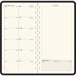 Exacompta - 17764E - Agenda semainier de poche Espace 17 Spiralé Duo Kaa - 9 x 17,5 cm - Janvier à décembre 2025 - Coloris aléat