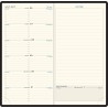 Exacompta - 174421E - Agenda semainier de poche Espace 17 Barbara noir - 9 x 17,5 cm - Janvier à décembre 2026 - Coloris noir