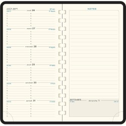 Exacompta - 17542E - Agenda semainier de poche Espace 17 spiralé Bellagio - 9 x 17,5 cm - Janvier à décembre 2026 - Coloris aléa