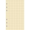 EXACOMPTA Recharge accessoire Exatime 17 bloc quadrillé chamois 40 feuillets 172x105 mm