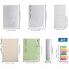 Wonderpool Recharges Papier 320 Pages 100gsm 6 Trous Papier pour 6 Reliure à Anneaux Cahier avec Séparateur Pochettes Signet (Qu
