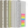 Wonderpool Recharges Papier 320 Pages 100gsm 6 Trous Papier pour 6 Reliure à Anneaux Cahier avec Séparateur Pochettes Signet (Qu