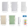 Wonderpool Recharges Papier 320 Pages 100gsm 6 Trous Papier pour 6 Reliure à Anneaux Cahier avec Séparateur Pochettes Signet (Qu