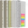 Wonderpool Recharges 320 Pages 100gsm 6 Trous pour Reliure à Anneaux - Cahier avec Séparateur, Pochettes, Signet (Ligné, A6)