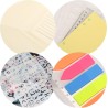 Wonderpool Recharges 320 Pages 100gsm 6 Trous pour Reliure à Anneaux - Cahier avec Séparateur, Pochettes, Signet (Ligné, A6)