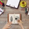 Wonderpool Recharges 320 Pages 100gsm 6 Trous pour Reliure à Anneaux - Cahier avec Séparateur, Pochettes, Signet (Ligné & Non Li