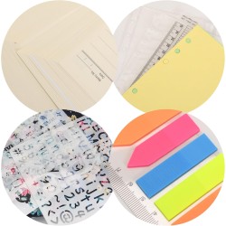 Wonderpool Recharges 320 Pages 100gsm 6 Trous pour Reliure à Anneaux - Cahier avec Séparateur, Pochettes, Signet (Ligné & Non Li
