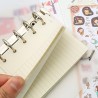 Recharge A7 pour agenda Filofax, 11 styles au choix, 6 trous/100 g/m², 12 x 8 cm, Harphia Cornell