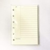 Recharge A7 pour agenda Filofax, 11 styles au choix, 6 trous/100 g/m², 12 x 8 cm, Harphia Cornell