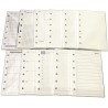Harphia Inserts d’agenda A7, recharge d'agenda A7, papier épais 100 g/m², 12,3 x 8,2 cm, 45 feuilles (90 pages) par paquet, 11 m