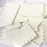 Harphia Inserts d’agenda A7, recharge d'agenda A7, papier épais 100 g/m², 12,3 x 8,2 cm, 45 feuilles (90 pages) par paquet, 11 m