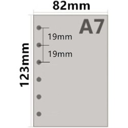 Recharge A7 pour agenda Filofax, 11 styles au choix, 6 trous/100 g/m², 12 x 8 cm, Harphia To Do List