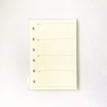 Harphia Recharge d’agenda A7 pour Filofax, non datée, commence par lundi à gauche, 6 trous/100 g/m², 45 feuilles/90 pages, 12,3 