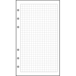 Exacompta - 18111E - Recharge Feuillets quadrillés 5x5 pour Organiseur Exatime 17 - 44 feuillets blancs