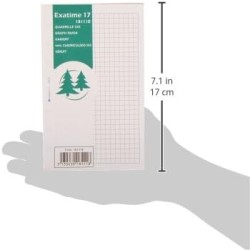 Exacompta - 18111E - Recharge Feuillets quadrillés 5x5 pour Organiseur Exatime 17 - 44 feuillets blancs