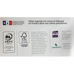 Exacompta - 18111E - Recharge Feuillets quadrillés 5x5 pour Organiseur Exatime 17 - 44 feuillets blancs