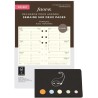 Blumie Shop Filo Recharge Civile 2026 Pocket Feuilles Crème Français 1 Semaine Sur 2 Pages Compatible Avec Filofax + 1 Index Adh
