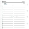 Blumie Shop Filo Recharge Format Pocket 2025 2026 Français 1 Jour Par Page Compatible Avec Filofax + 1 Index Adhésif Blumie (Sco