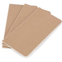 Inserts Pour Carnet De Voyage Wanderings - 8,25 X 4,25 Pouces (21 cm X 11 Cm) - Papier Vierge - Ensemble De 3 - Recharges De Jou