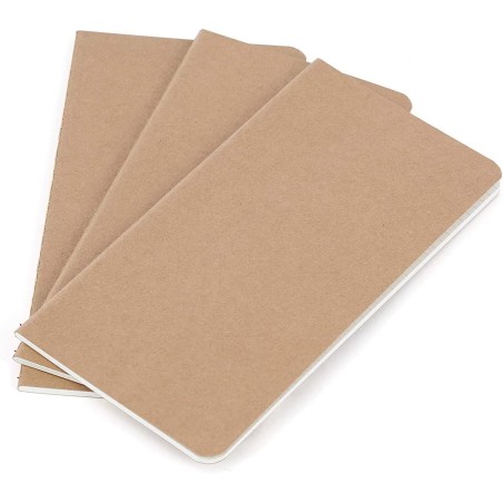 Inserts Pour Carnet De Voyage Wanderings - 8,25 X 4,25 Pouces (21 cm X 11 Cm) - Papier Vierge - Ensemble De 3 - Recharges De Jou