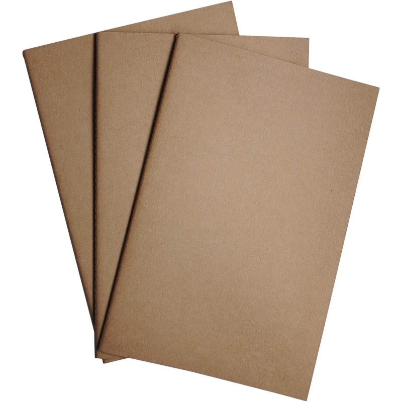 Wanderings Cahier Recharge A5 Vierges/Recharge De Journal A5 | 5,5" x 8,3" / 14cm x 21cm | 3 Carnets, 240 Pages Vierges | Rechar
